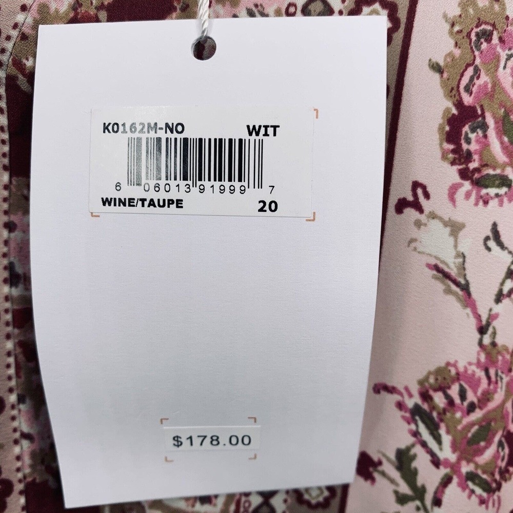 Gal Meets Glam Liza Boho Charmeuse Dress Womens Size 20/22 NWT $198 Summer - Picture 11 of 16